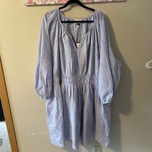 Plus size universal thread long sleeve dress 3X